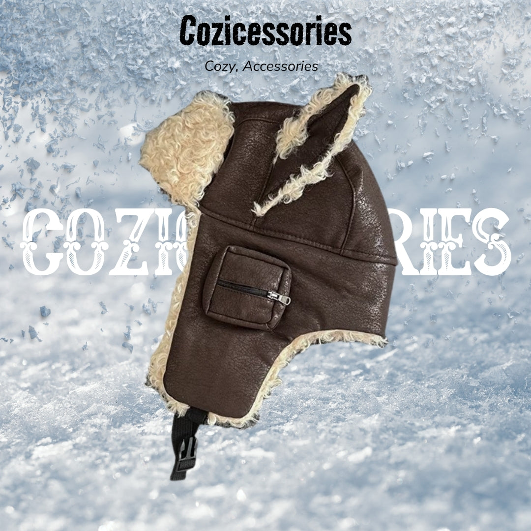 Arctic Leather Trapper Hat