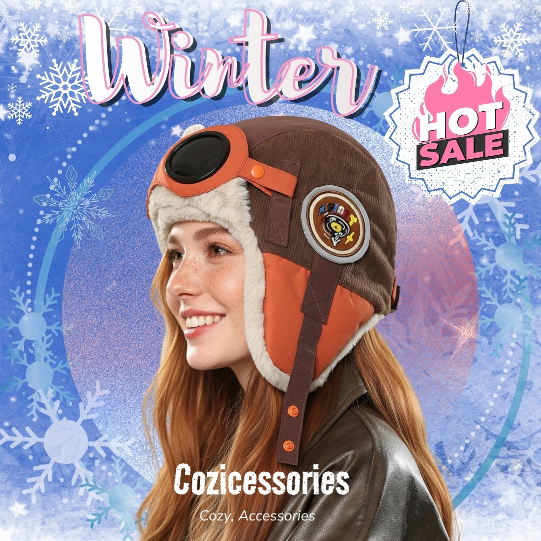 Fun Pilot Style Winter Hat
