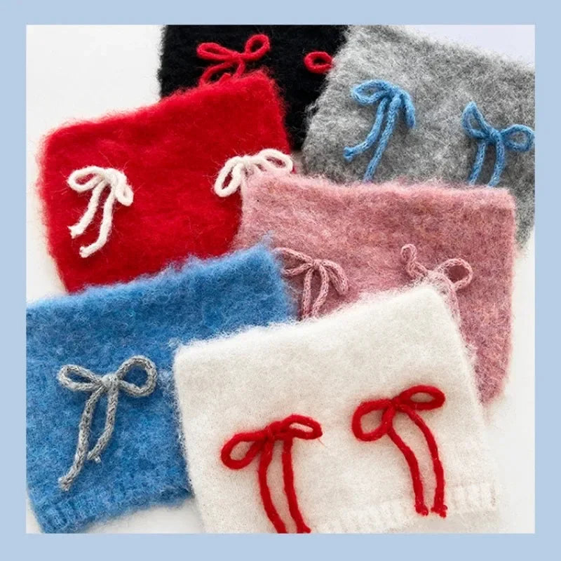 Y2K Bow Strap Cat Beanie