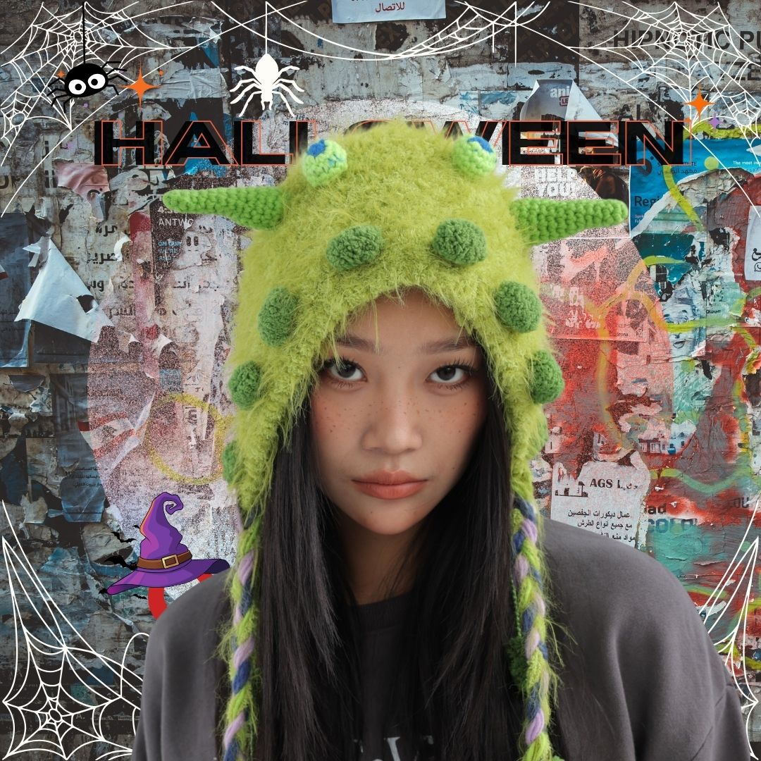 Fuzzy Monster Beanie