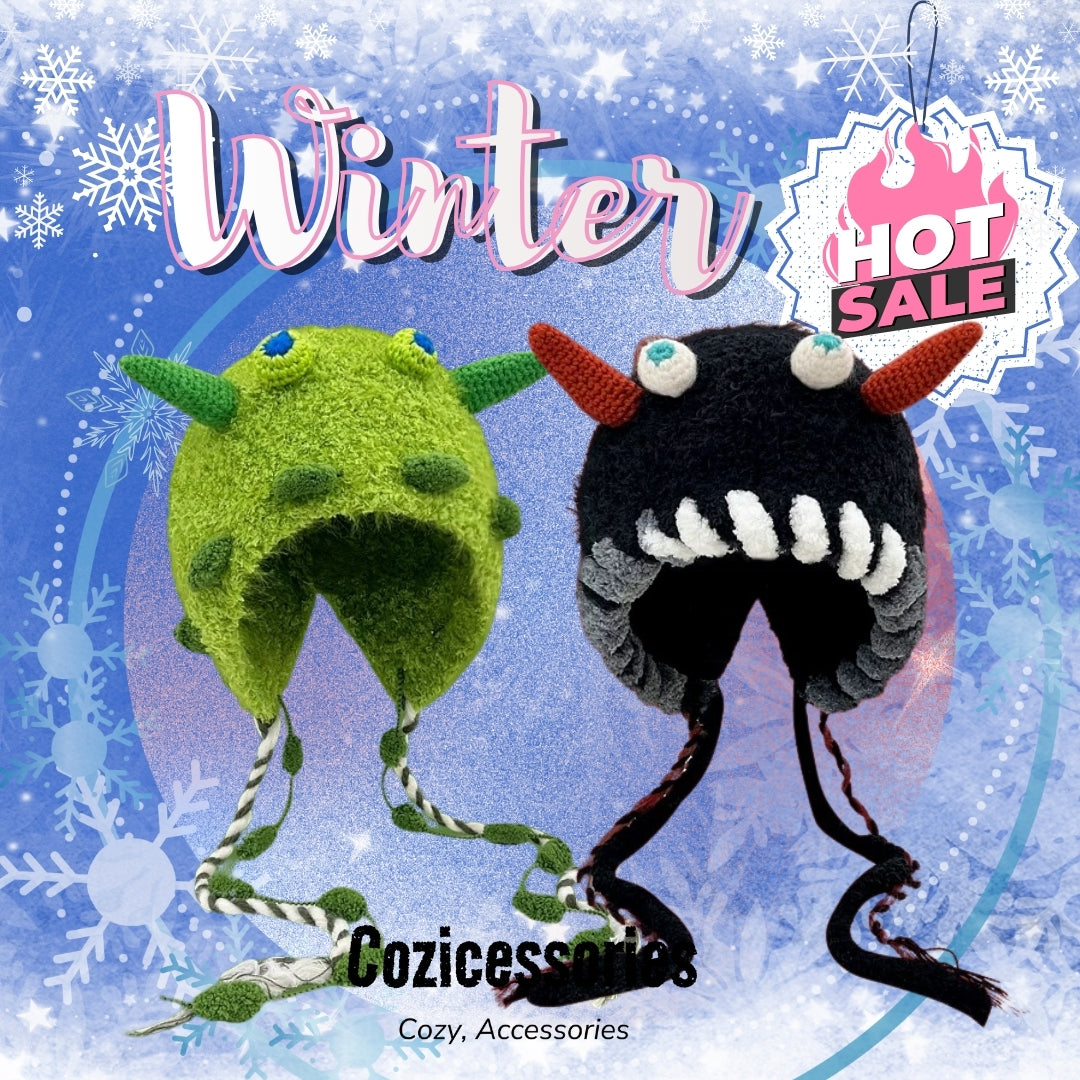 Fuzzy Monster Beanie