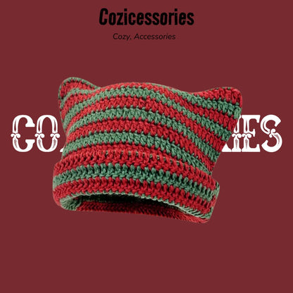 Twill Meow Ears Beanie