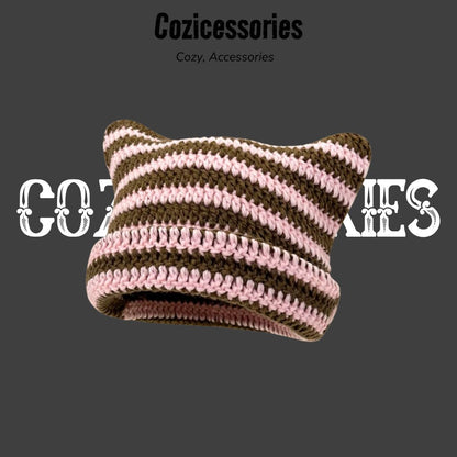 Twill Meow Ears Beanie