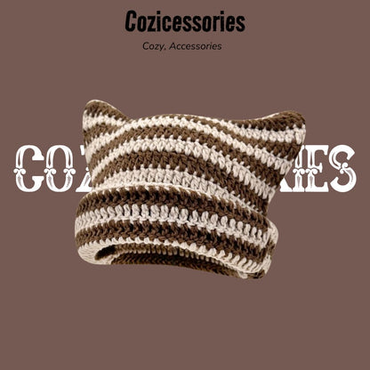 Twill Meow Ears Beanie