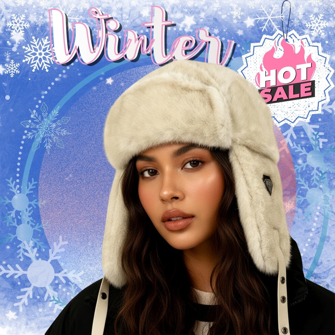 Heavyweight Winter Bomber Hat - Non-Shedding Thickened Fur Ear Protection
