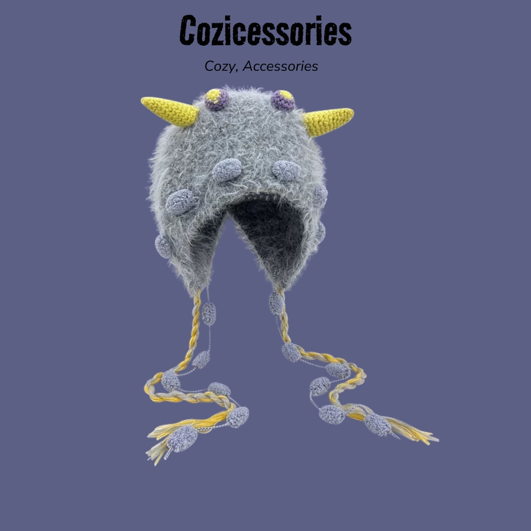 Fuzzy Monster Beanie