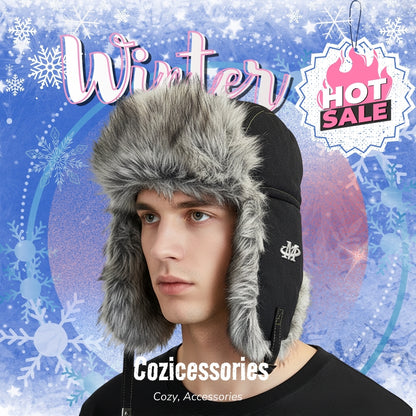 Professional Windproof Ski Ha - Ultra-Warm Winter Ushanka for Men &amp; Women
