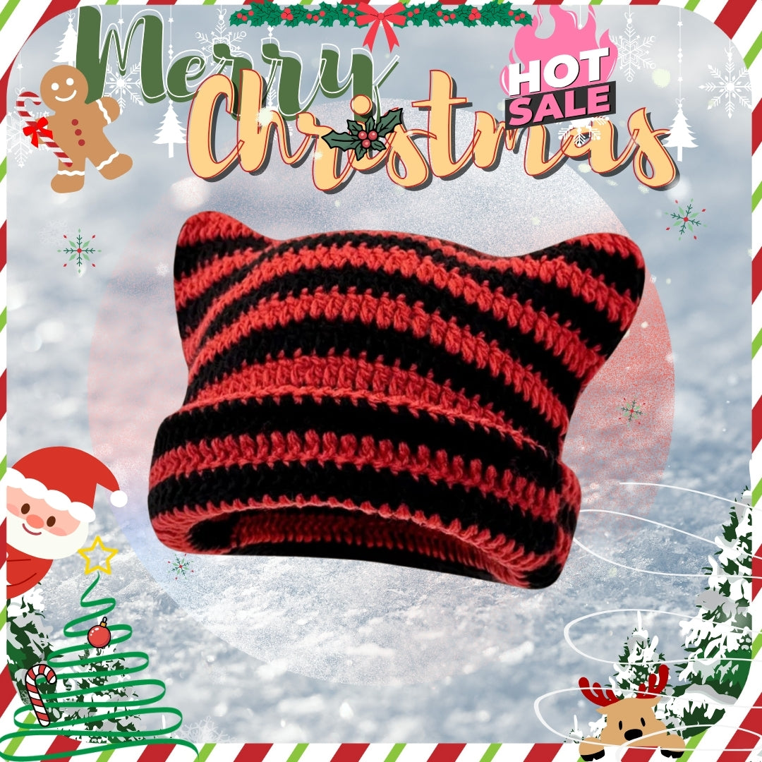 Twill Meow Ears Beanie