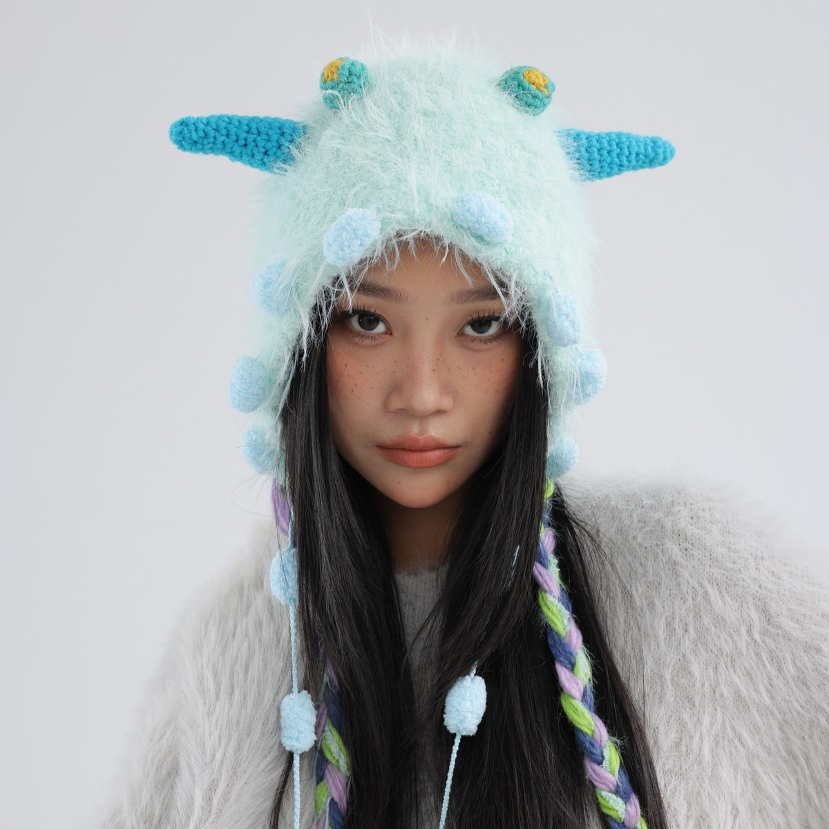 Fuzzy Monster Beanie