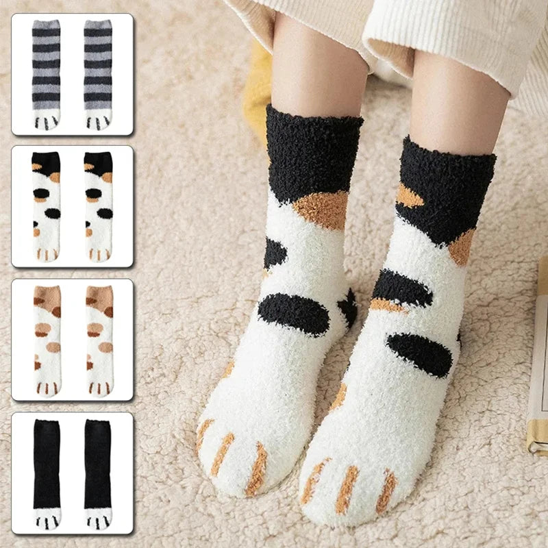 Cute Cat Paw Casual Socks