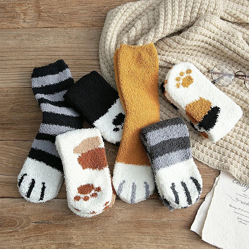 Cute Cat Paw Casual Socks