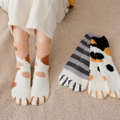 Cute Cat Paw Casual Socks