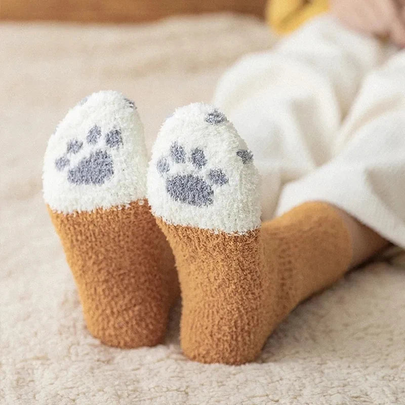 Cute Cat Paw Casual Socks